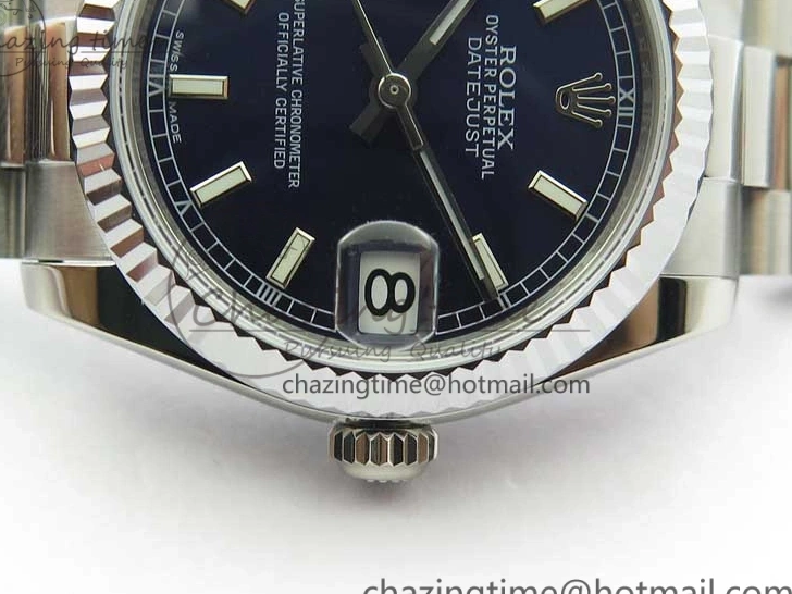 Datejust President 178274 Best SS on Dial SEIKO Bracelet SS Stick NH05A Markers Edition 31mm GSF Blue 0301